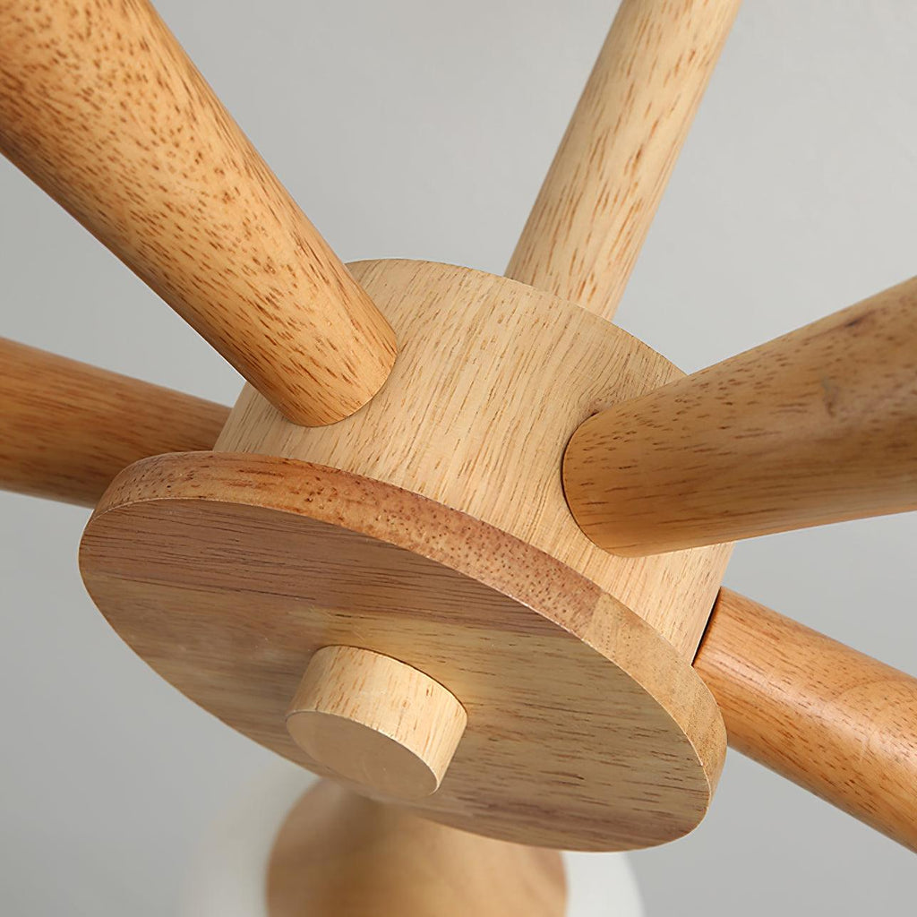 Lustra Chandelier Globe en Bois Rétro - Neutralighting