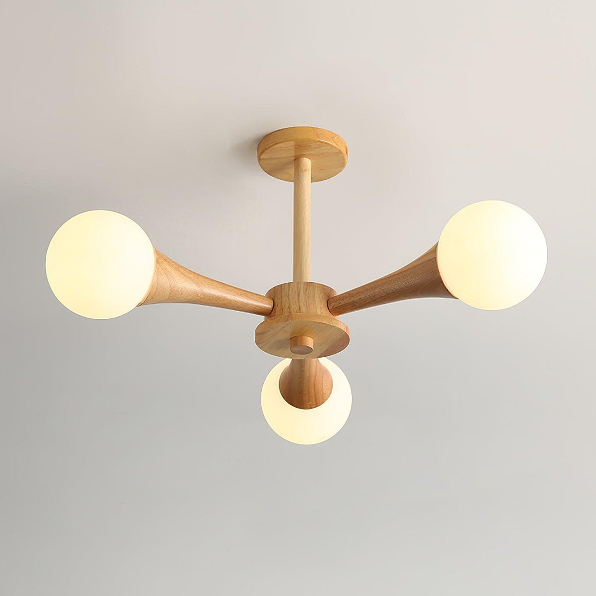 Lustra Chandelier Globe en Bois Rétro - Neutralighting