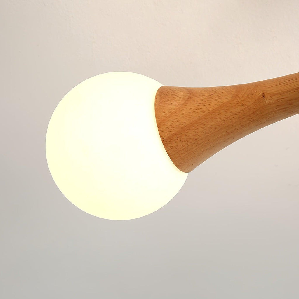 Lustra Chandelier Globe en Bois Rétro - Neutralighting