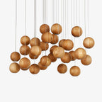 Ulvararis Suspension en bois Nordic Orb Sphere Cluster - Neutralighting
