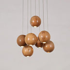 Ulvararis Suspension en bois Nordic Orb Sphere Cluster - Neutralighting