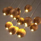 Ulvararis Suspension en bois Nordic Orb Sphere Cluster - Neutralighting