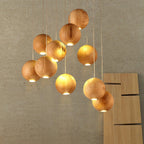 Ulvararis Suspension en bois Nordic Orb Sphere Cluster - Neutralighting
