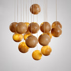 Ulvararis Suspension en bois Nordic Orb Sphere Cluster - Neutralighting