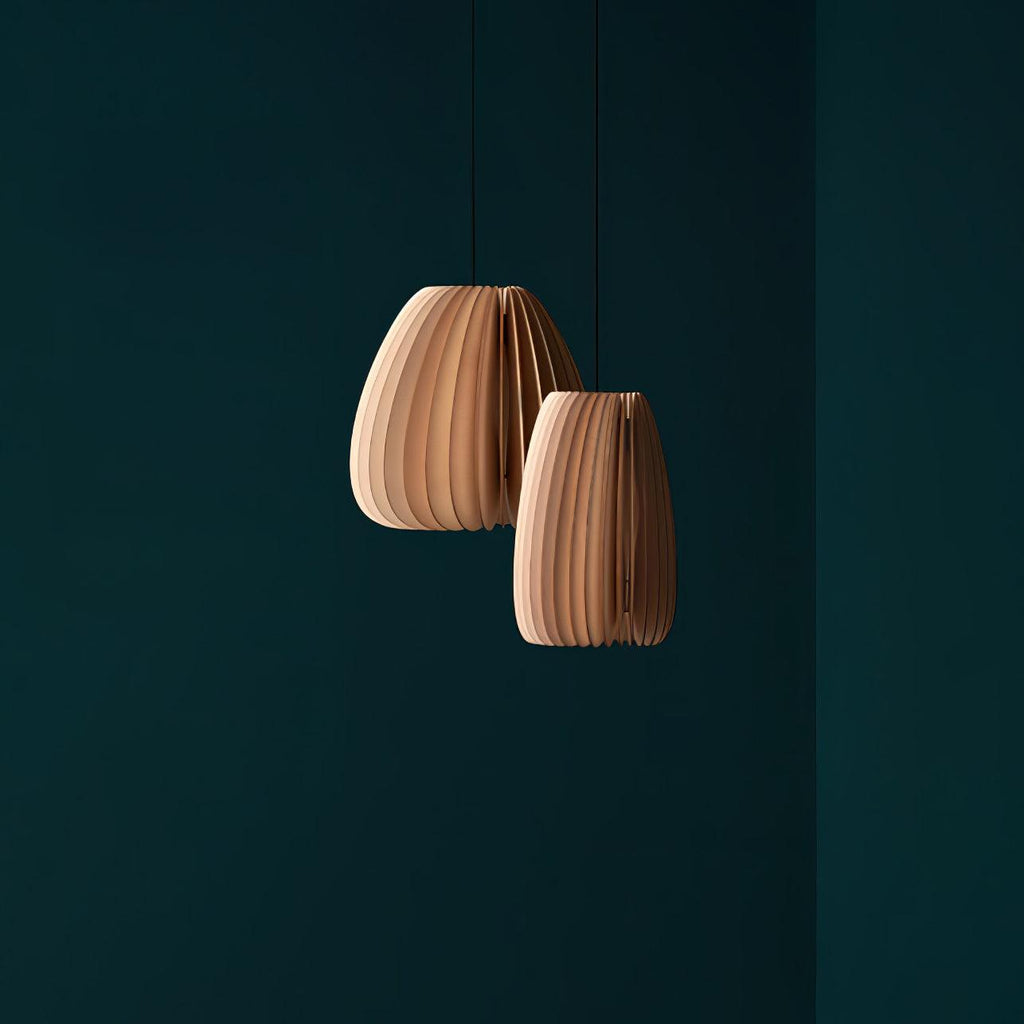 Vovene Élégance Unique Sphère Bois Suspension - Neutralighting