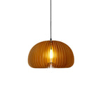 Vovene Élégance Unique Sphère Bois Suspension - Neutralighting