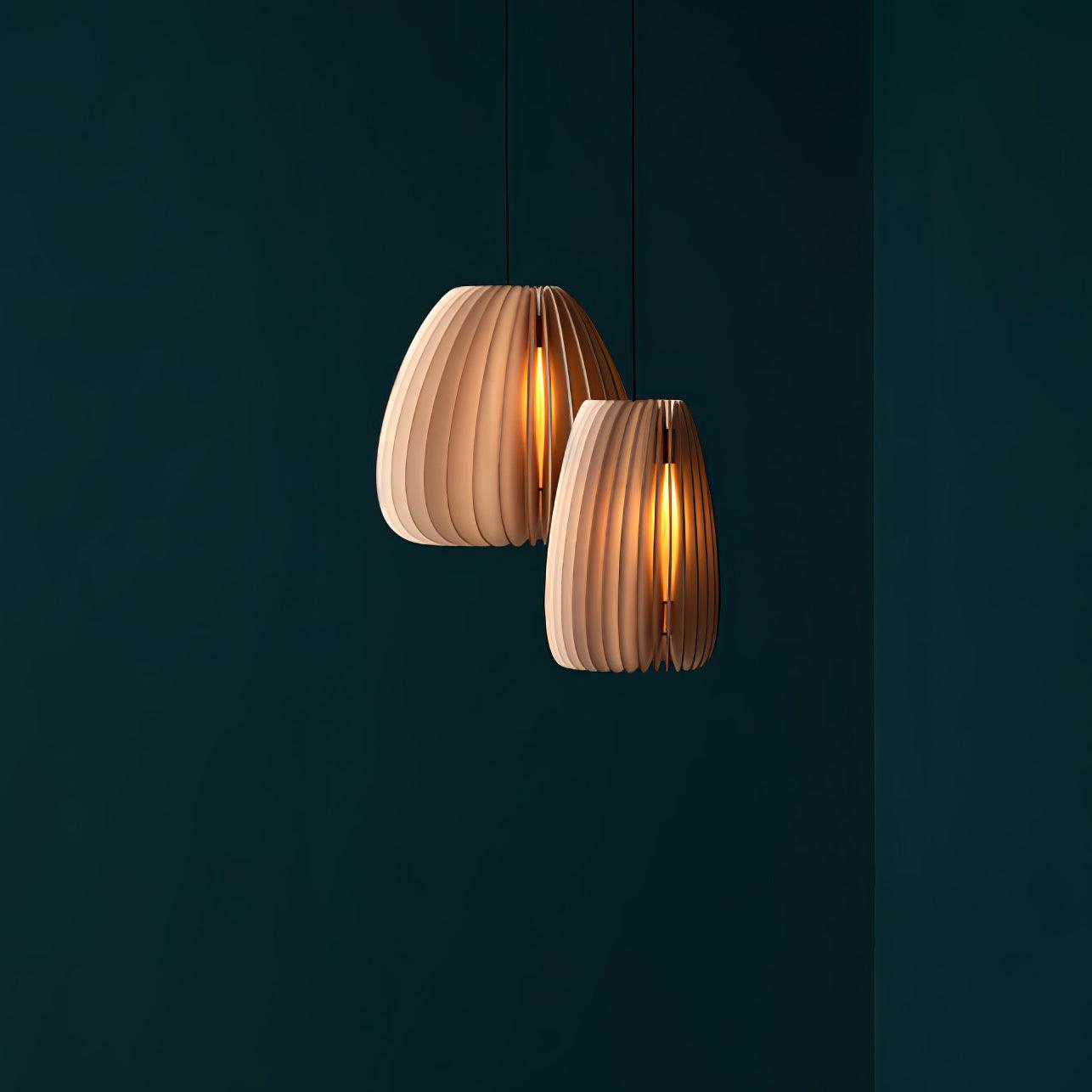 Vovene Élégance Unique Sphère Bois Suspension - Neutralighting