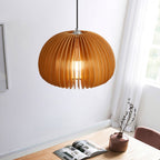Solara Lampe Suspendue en Bois Dôme Citrouille Nordic - Neutralighting