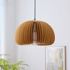 Solara Lampe Suspendue en Bois Dôme Citrouille Nordic - Neutralighting