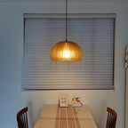 Solara Lampe Suspendue en Bois Dôme Citrouille Nordic - Neutralighting