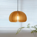Solara Lampe Suspendue en Bois Dôme Citrouille Nordic - Neutralighting