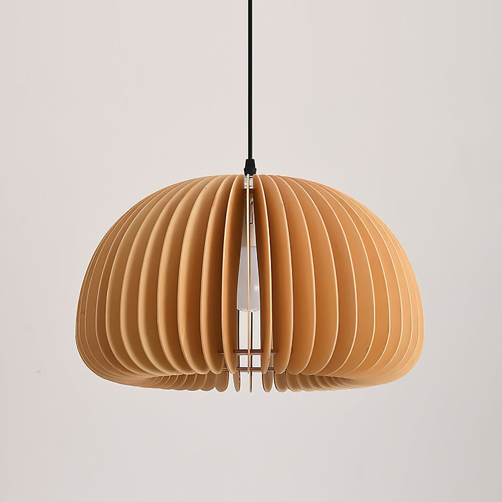 Solara Lampe Suspendue en Bois Dôme Citrouille Nordic - Neutralighting