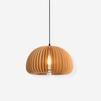 Solara Lampe Suspendue en Bois Dôme Citrouille Nordic - Neutralighting