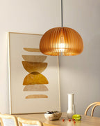 Solara Lampe Suspendue en Bois Dôme Citrouille Nordic - Neutralighting