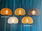 Solara Lampe Suspendue en Bois Dôme Citrouille Nordic - Neutralighting