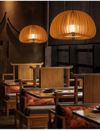 Solara Lampe Suspendue en Bois Dôme Citrouille Nordic - Neutralighting