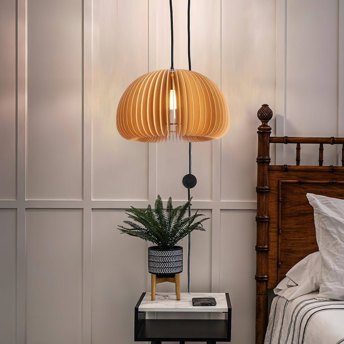 Orlenan Suspension Rétro en Bois - Neutralighting