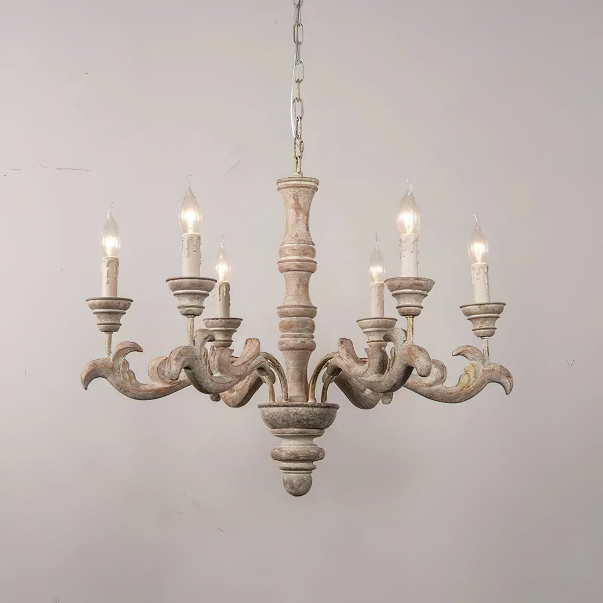 Vovynan Lustre Colonne Romaine Bois Luxe - Neutralighting