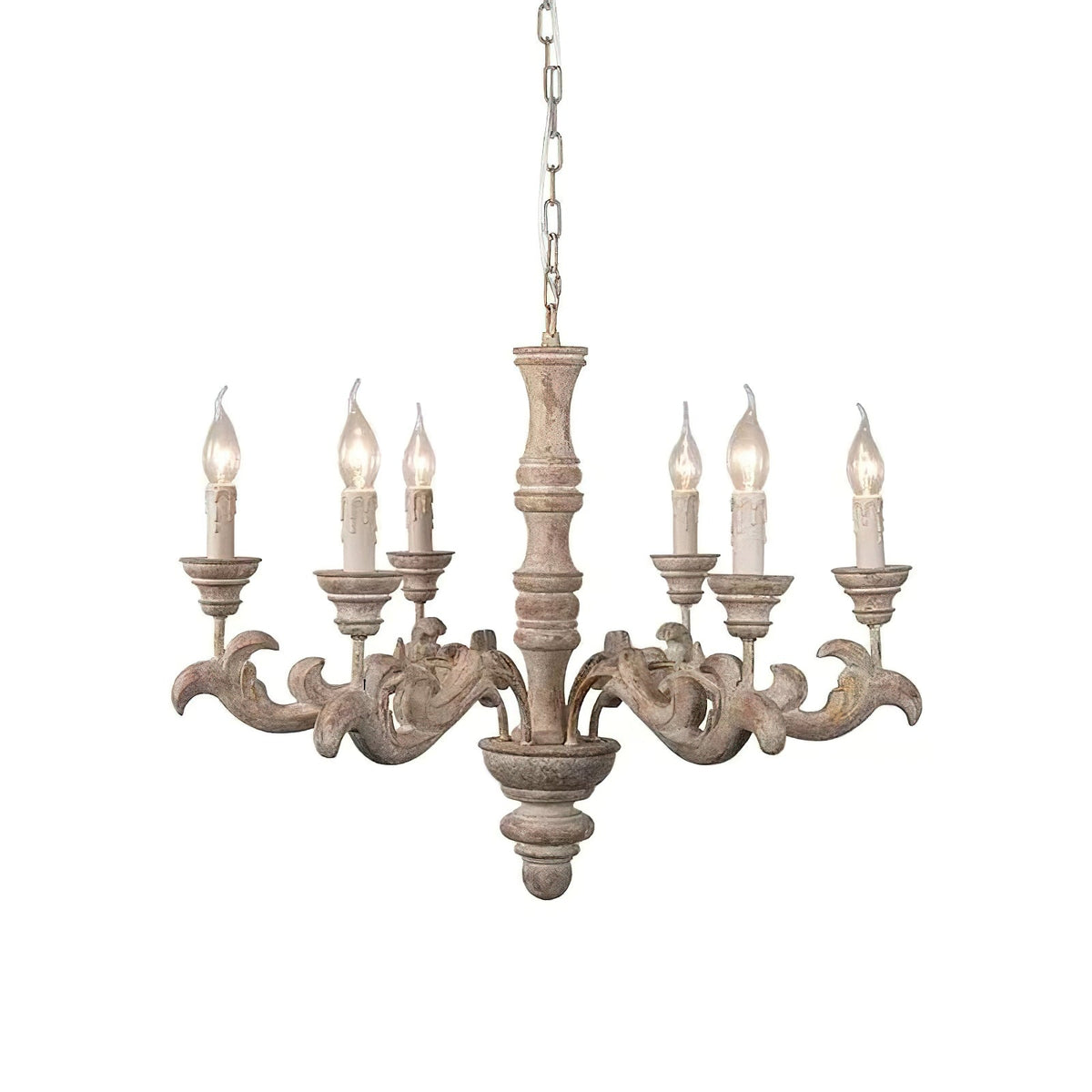 Vovynan Lustre Colonne Romaine Bois Luxe - Neutralighting