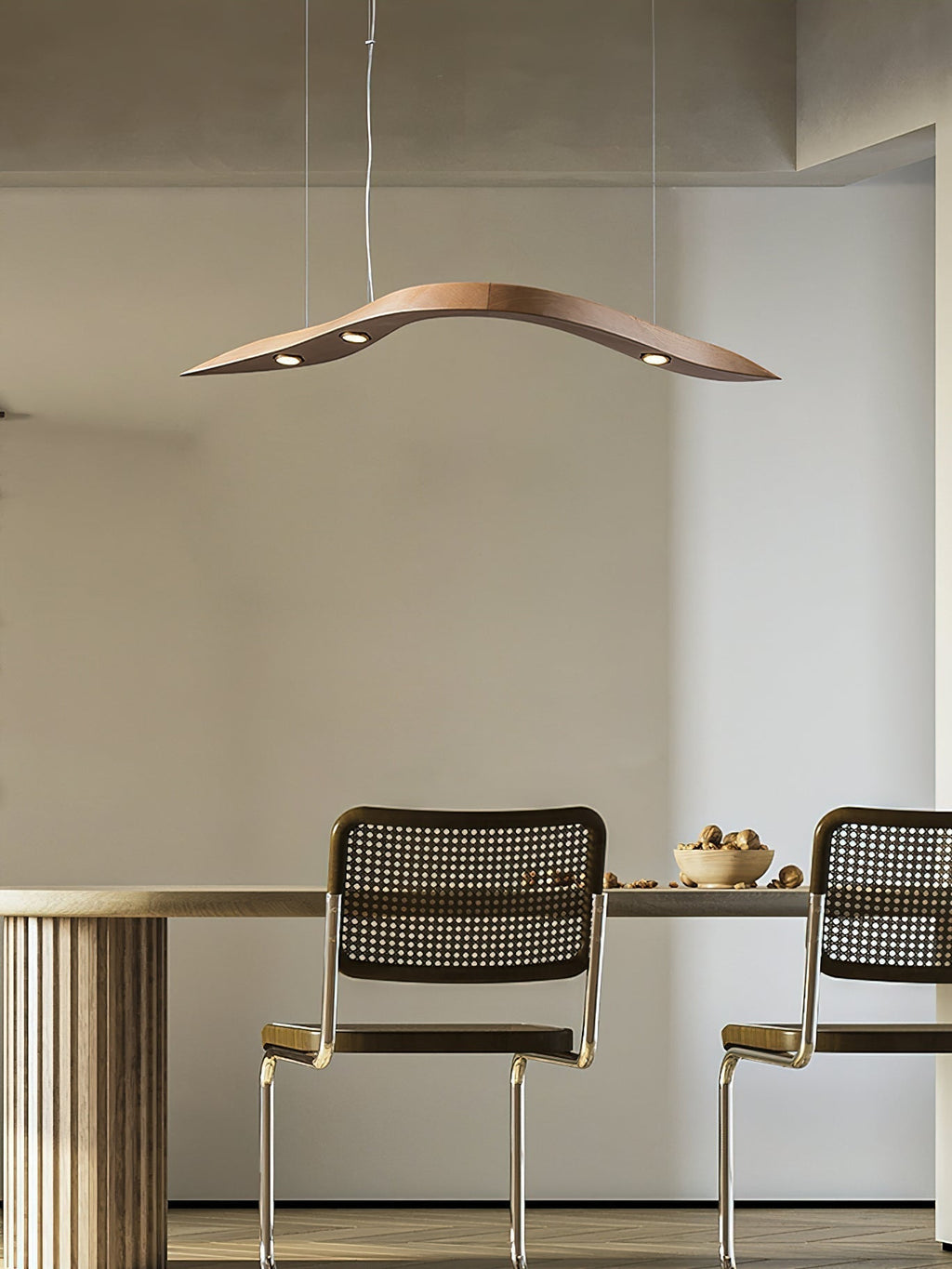 Flow Suspension Minimaliste en Bois - Neutralighting