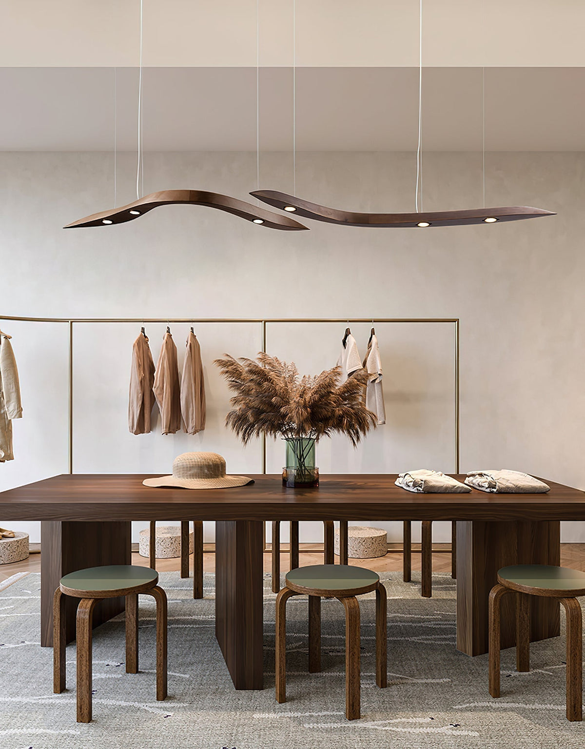 Flow Suspension Minimaliste en Bois - Neutralighting