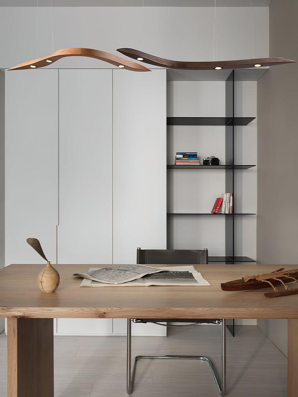 Flow Suspension Minimaliste en Bois - Neutralighting