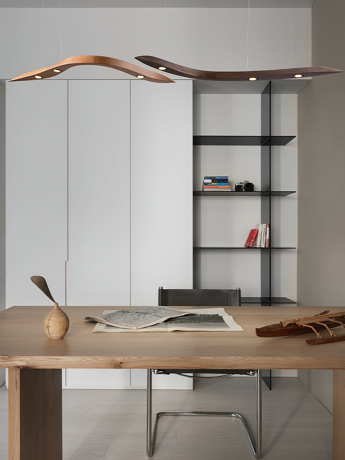 Flow Suspension Minimaliste en Bois - Neutralighting