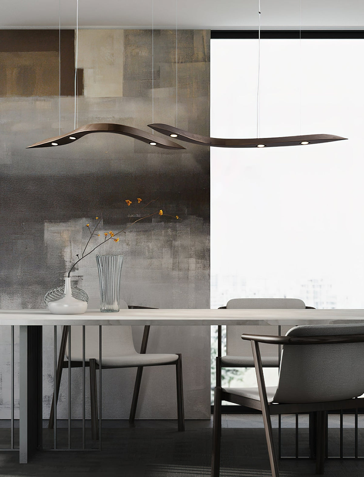 Flow Suspension Minimaliste en Bois - Neutralighting