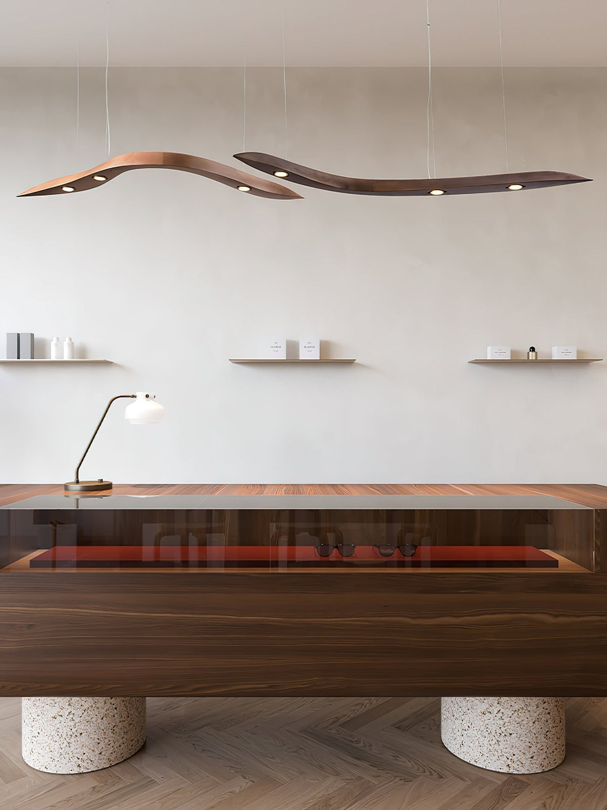 Flow Suspension Minimaliste en Bois - Neutralighting