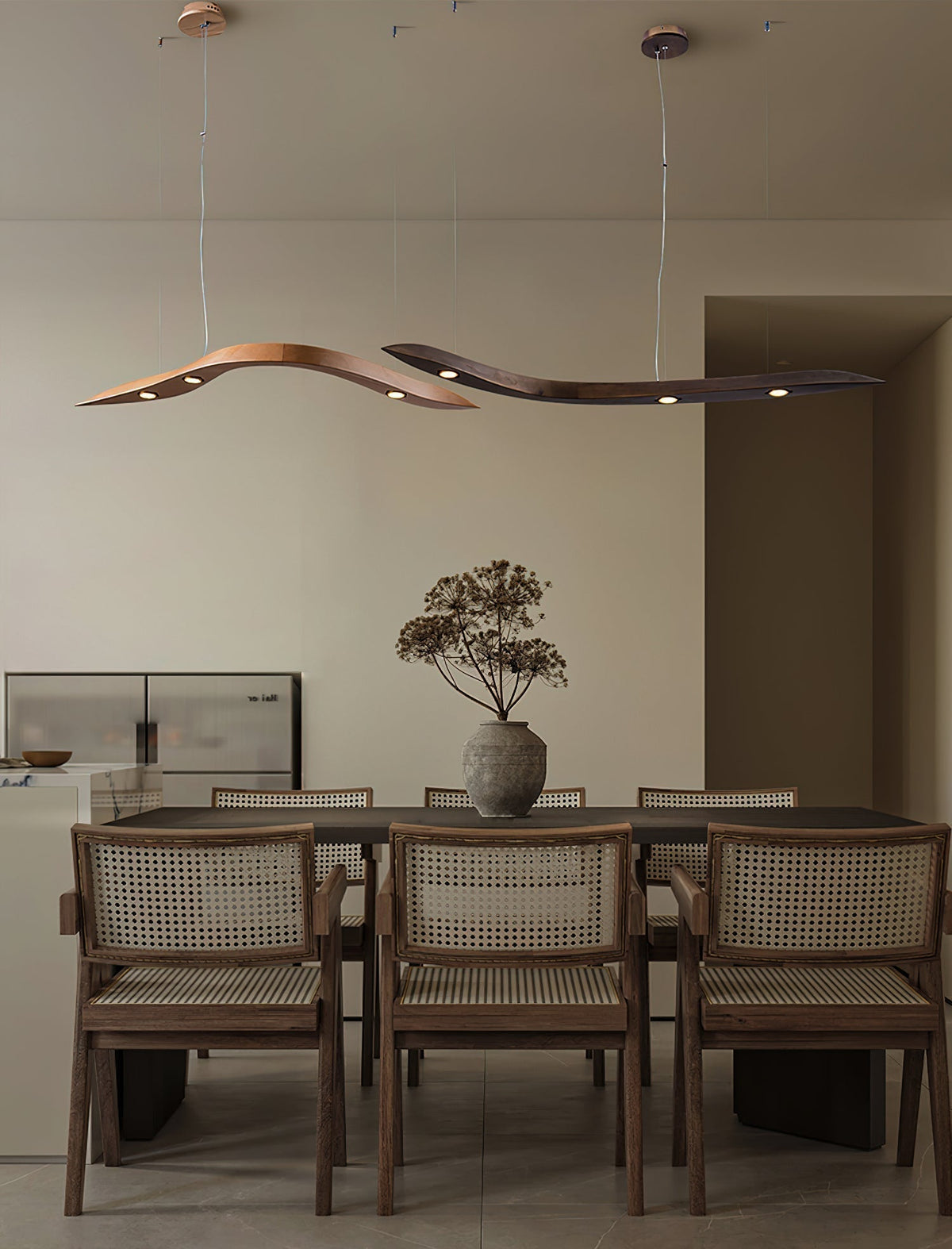 Flow Suspension Minimaliste en Bois - Neutralighting