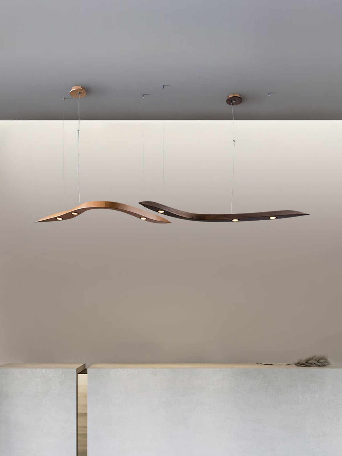 Flow Suspension Minimaliste en Bois - Neutralighting