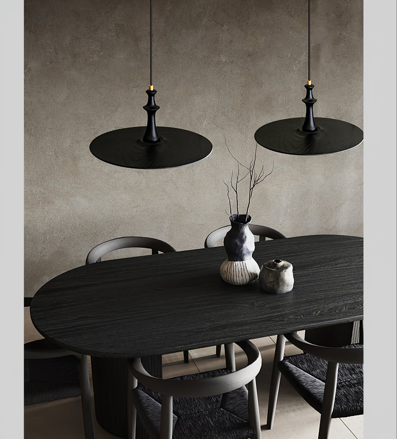 Spindle Lampe Pendante en Bois Tournante - Neutralighting