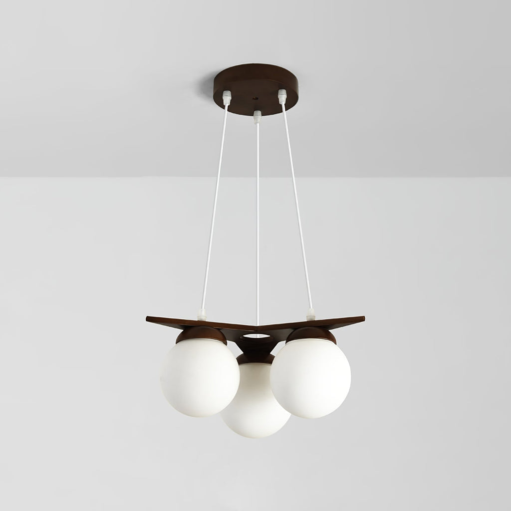 Zothaus Lustre Bois Verre Étoile Art Nordique Premium - Neutralighting