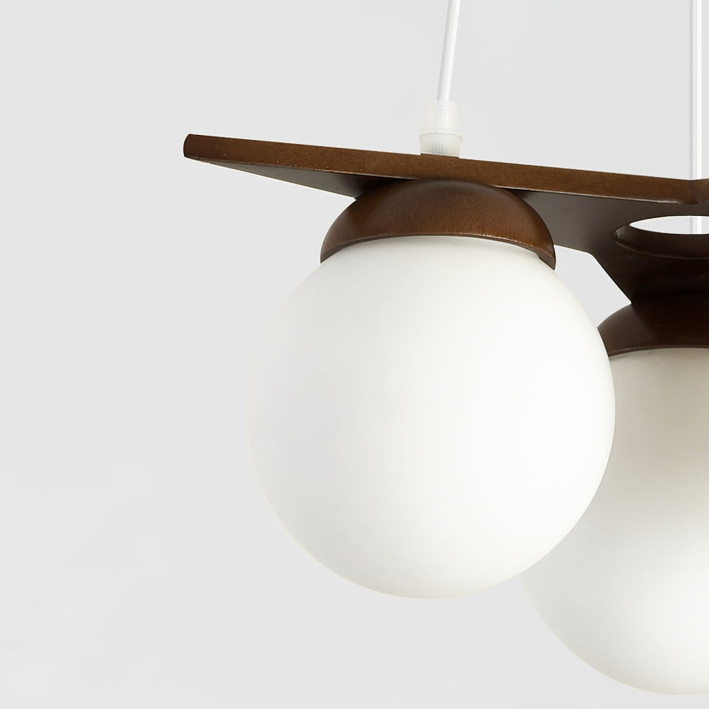 Zothaus Lustre Bois Verre Étoile Art Nordique Premium - Neutralighting