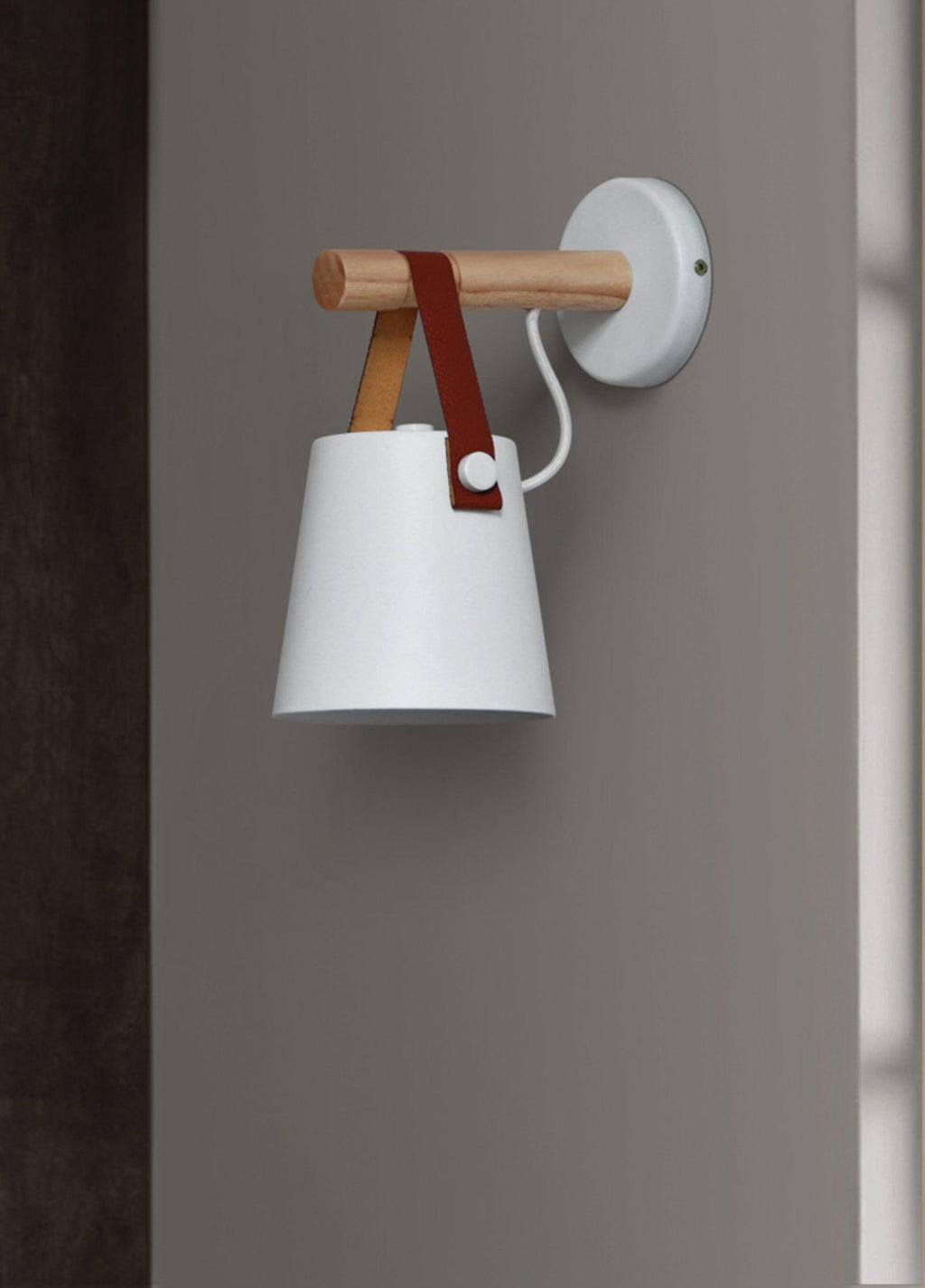 Solarese Applique en bois et cuir - Neutralighting