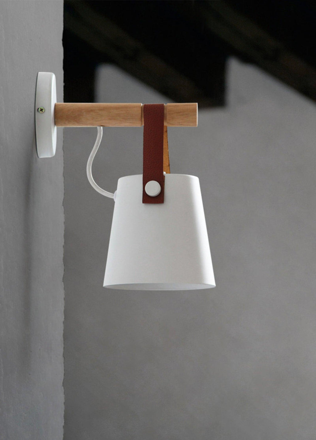 Solarese Applique en bois et cuir - Neutralighting