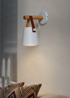 Solarese Applique en bois et cuir - Neutralighting