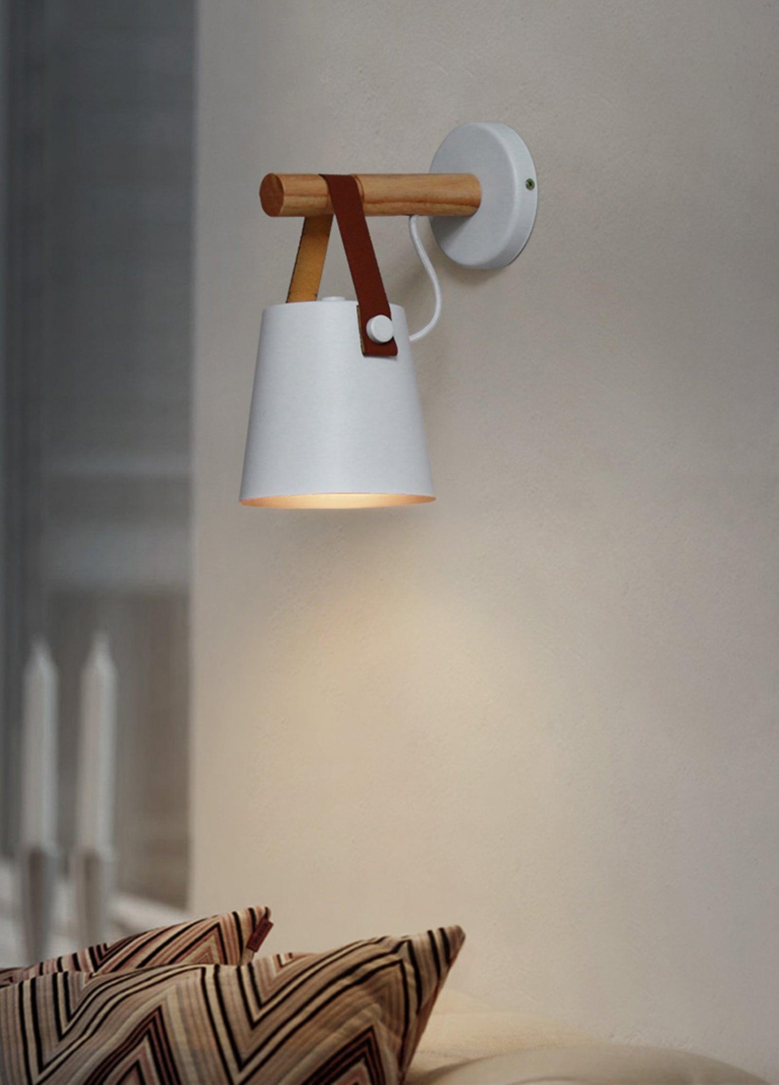 Solarese Applique en bois et cuir - Neutralighting