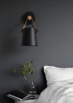 Solarese Applique en bois et cuir - Neutralighting