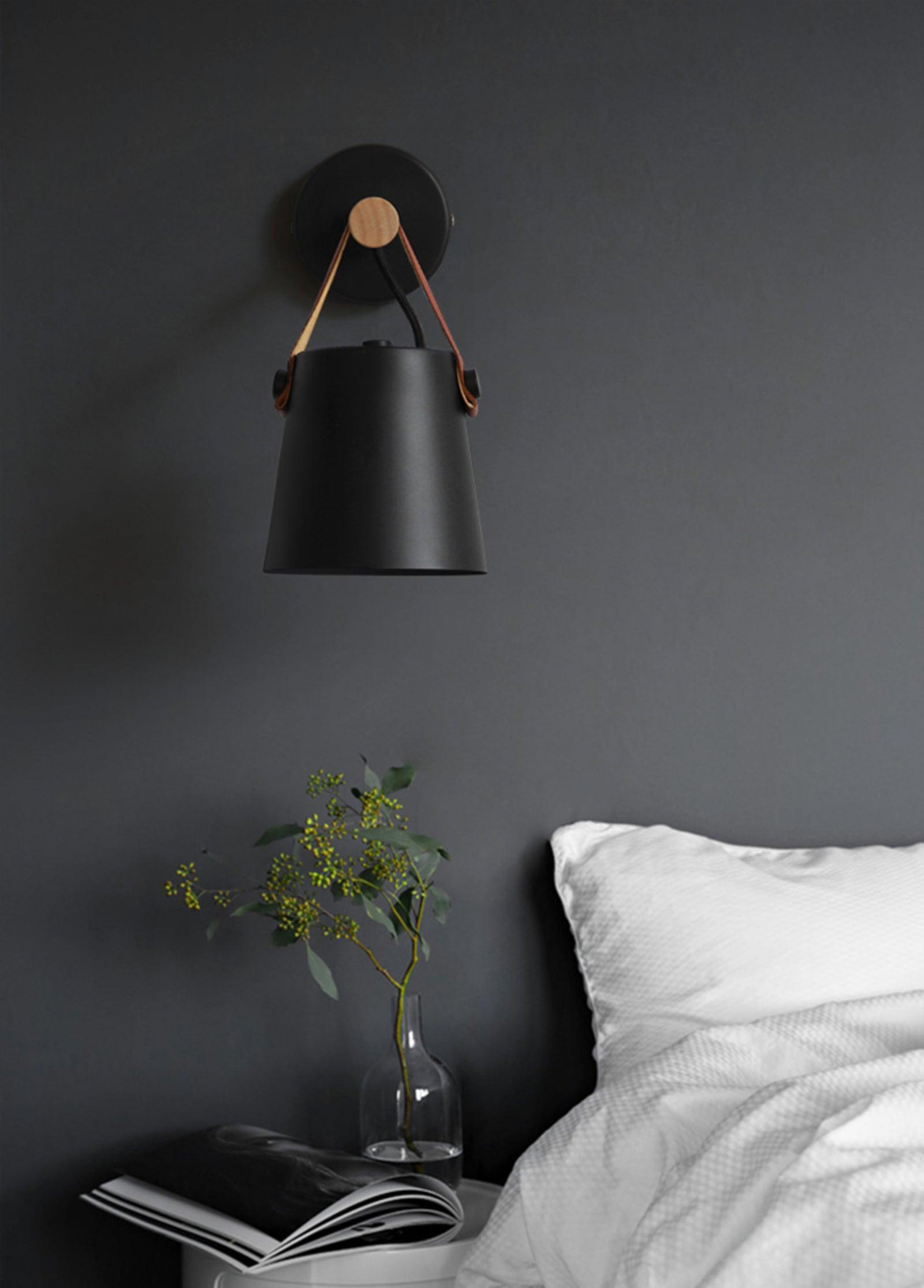 Solarese Applique en bois et cuir - Neutralighting