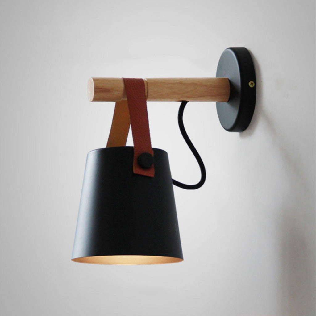 Solarese Applique en bois et cuir - Neutralighting