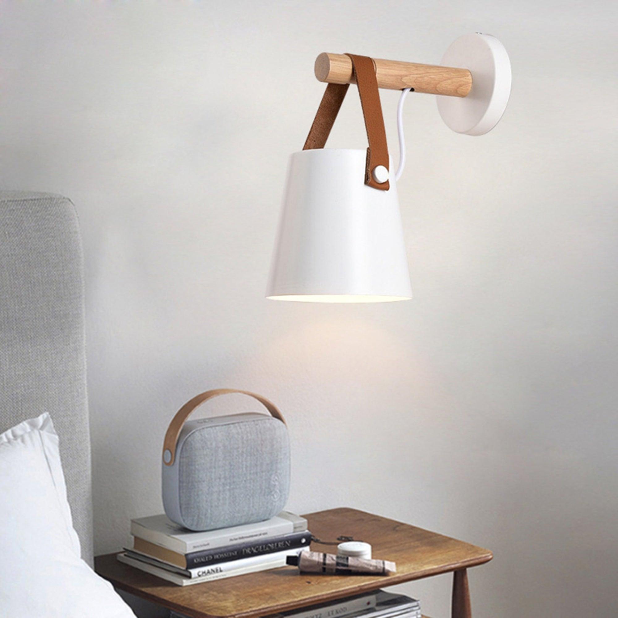 Solarese Applique en bois et cuir - Neutralighting
