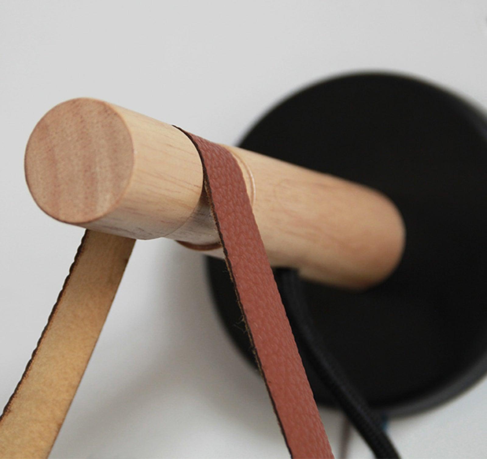 Solarese Applique en bois et cuir - Neutralighting