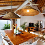 Ritta Vintage Artisanal LED Rotin Suspension Salon - Neutralighting