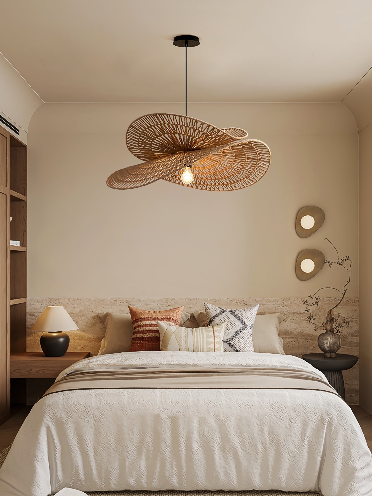Avelora Lampe Pendante Traditionnelle en Corde de Chanvre - Neutralighting