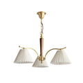 Lustra Chandelier en Laiton Abat-jour Plissé Classique - Neutralighting