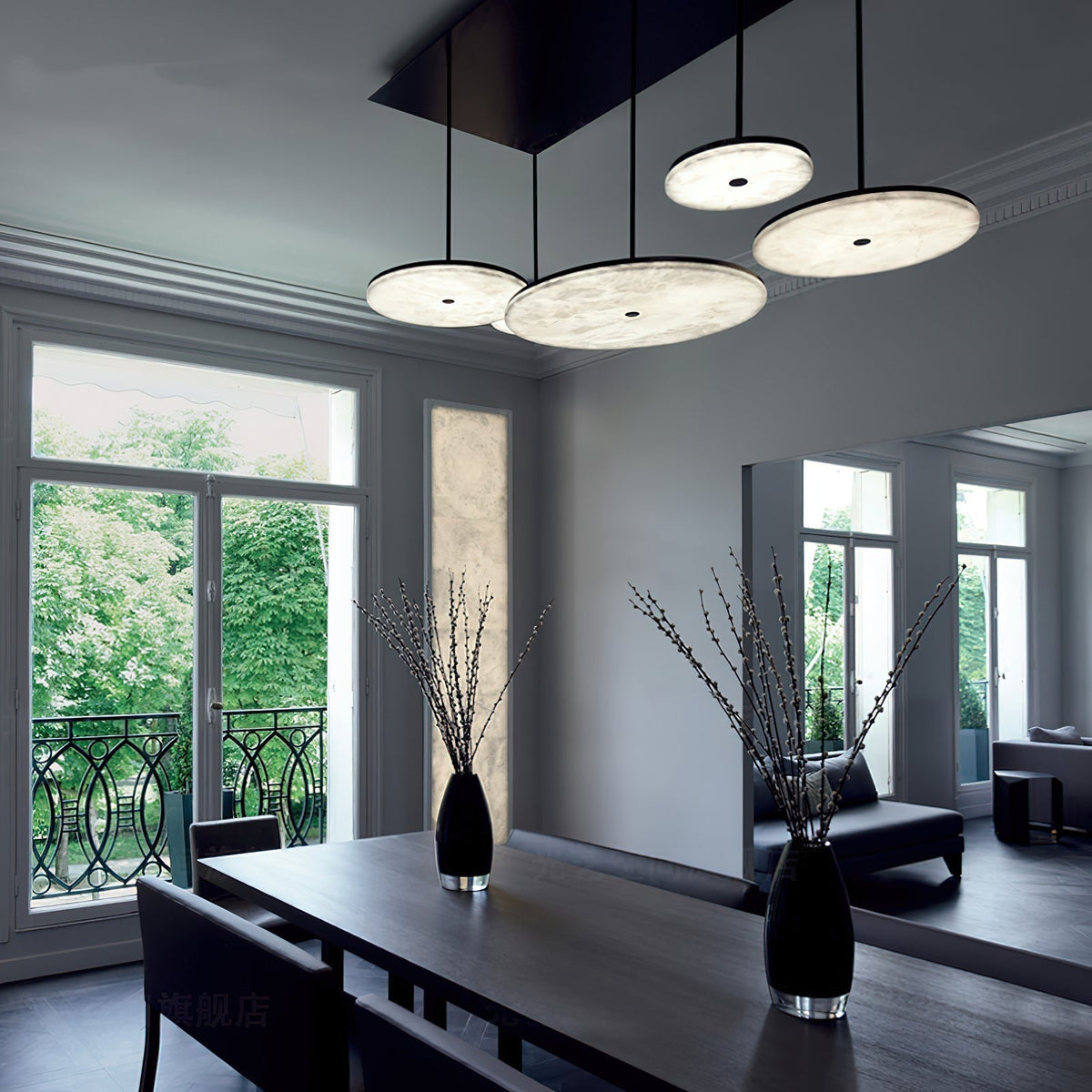 Utalion Suspension Métal Albâtre Minimaliste Moderne - Neutralighting