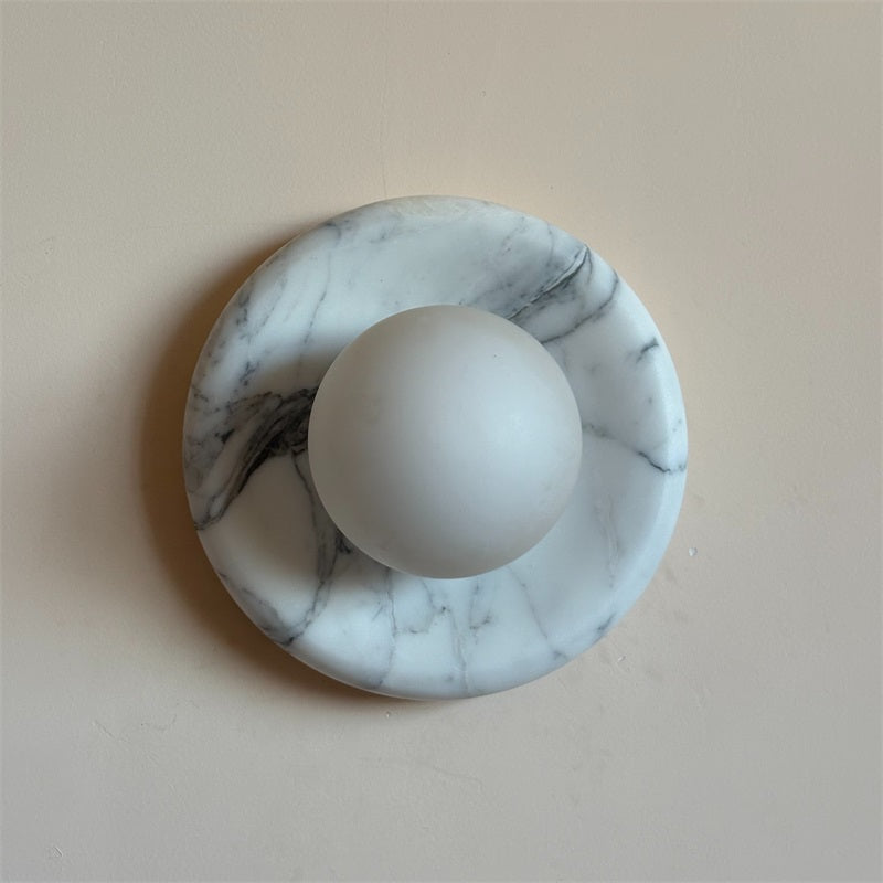 Zoraean Applique Murale Marbre Blanc Élégance Premium - Neutralighting