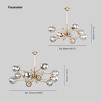 Valentina Moderne Nordique Lustre Clair/Grisl Salon/Chambre à Coucher - Neutralighting