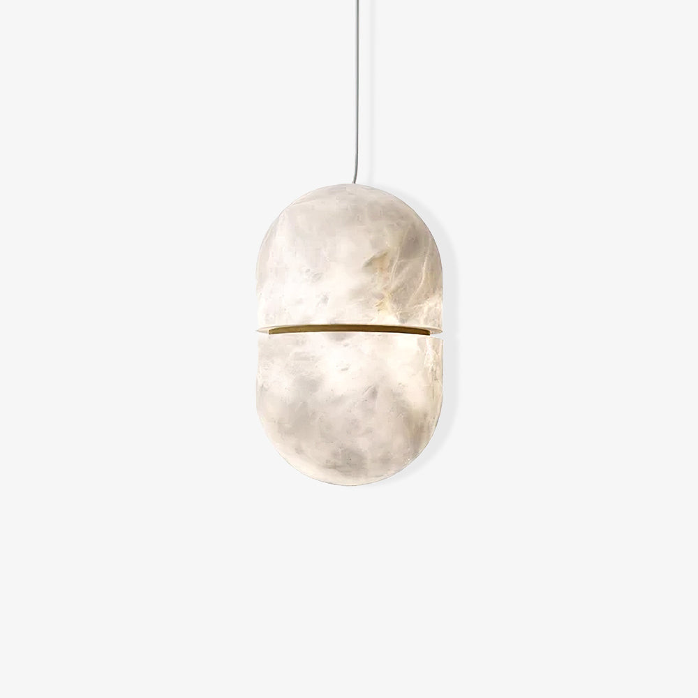 Strata Albâtre Pendentif Lumière Capsule-Forme - Neutralighting